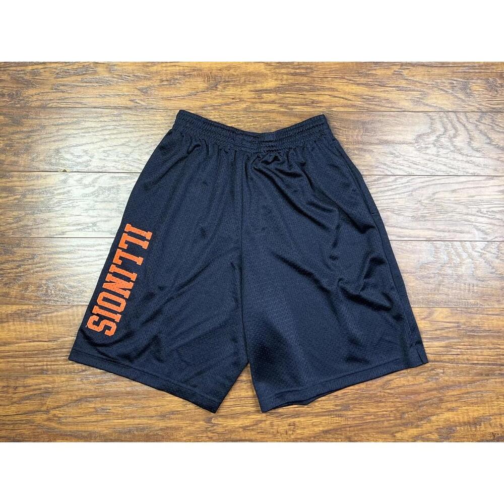 vintage champion illinois fighting illini shorts medium blue f5